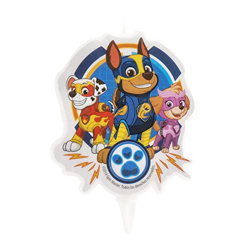 dekora - Kerzen Deko Geburtstagskerze | 2D Geburtstagskerzen von Paw Patrol für Kinder Kuchen - 7 cm von dekora
