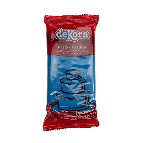 Dekora - Kuchendeko Fondant Dunkelblau - Tortenfondant Zuckerpaste für Torten und Cupcakes - Rollfondant für die Herstellung aller Arten von Dekorationen - Einfaches Formen - 250 g Dekora - Kuchendeko Fondant Dunkelblau - Tortenfondant Zuckerpaste für Torten und Cupcakes - Rollfondant für die Herstellung aller Arten von Dekorationen - Einfaches Formen - 250 g von dekora