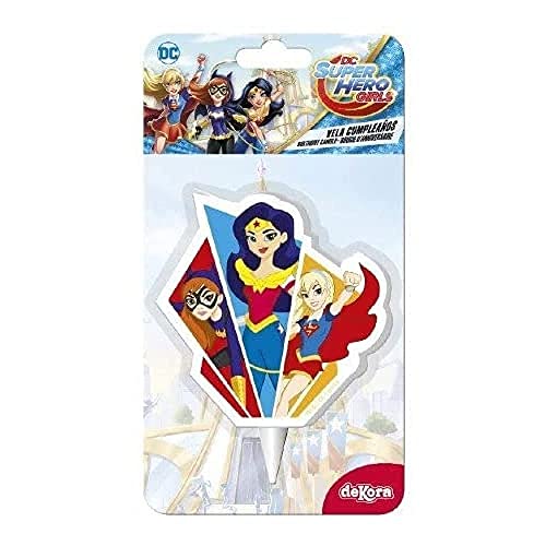 Dekora - Kuchendeko Geburtstag | Super Hero Girls Geburtstagskerze Kinder - 7,5 cm von dekora