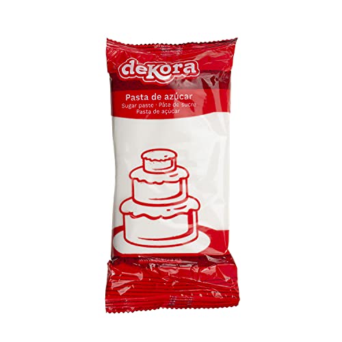 Dekora - Kuchendeko Fondant Weiß - Tortenfondant Zuckerpaste für Torten und Cupcakes - Rollfondant für die Herstellung aller Arten von Dekorationen - Einfaches Formen - 250 g Dekora - Kuchendeko Fondant Weiß - Tortenfondant Zuckerpaste für Torten und Cupcakes - Rollfondant für die Herstellung aller Arten von Dekorationen - Einfaches Formen - 250 g von dekora