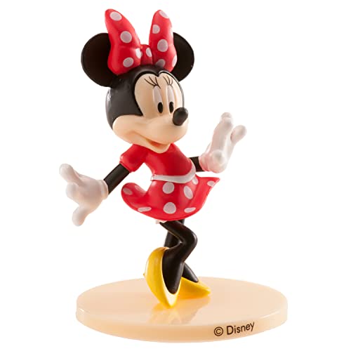 Dekora 347174 Disney Minnie Mouse Tortenfigur aus PVC-9 cm, Mehrfarbig von dekora