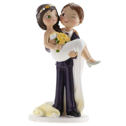 dekora - Dekoration für Hochzeitstorte | Puppen Kuchen Hochzeit Braut - 16 cm, Bunt, 305101 von dekora