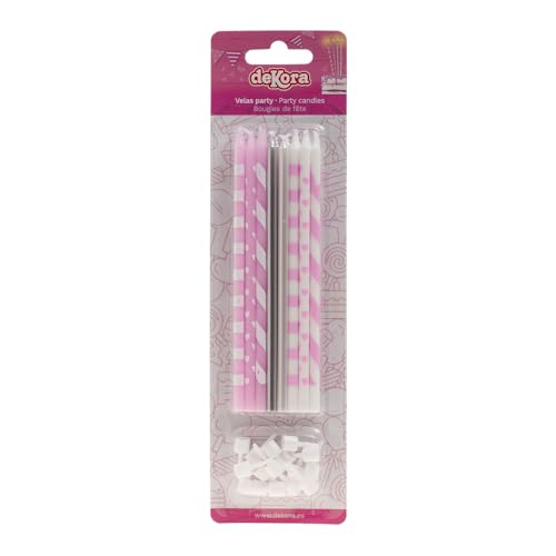 dekora | Dekorationskerzen Für Kuchen | Geruchlos | Geburtstag Mix Rosa 13cm | Paraffinkerzen dekora | Dekorationskerzen Für Kuchen | Geruchlos | Geburtstag Mix Rosa 13cm | Paraffinkerzen von dekora