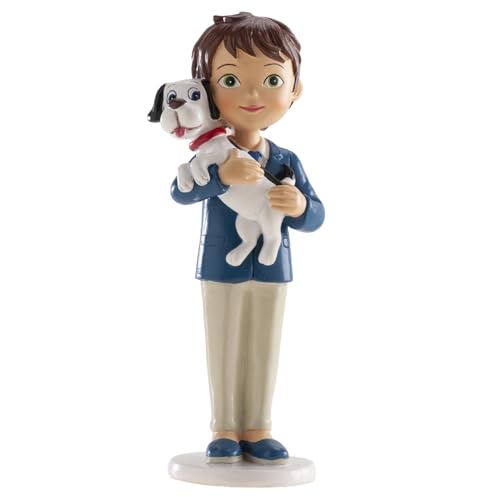 dekora Dekorative Figur zur Erstkommunion, Junge mit Hund, Kuchendekoration, hergestellt aus Kunstharz, 16,5 cm, originelles und detailliertes Design, geeignet für Lebensmittelkontakt dekora Dekorative Figur zur Erstkommunion, Junge mit Hund, Kuchendekoration, hergestellt aus Kunstharz, 16,5 cm, originelles und detailliertes Design, geeignet für Lebensmittelkontakt von dekora