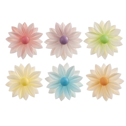 dekora – Essbare Blumen für Torten, Esspapier-Tortendeko, 15 Margeriten, 7 cm, ohne Zucker, glutenfrei, laktosefrei, Sortierte Farben, Essbare Tortendekoration für Hochzeit, Geburtstag dekora – Essbare Blumen für Torten, Esspapier-Tortendeko, 15 Margeriten, 7 cm, ohne Zucker, glutenfrei, laktosefrei, Sortierte Farben, Essbare Tortendekoration für Hochzeit, Geburtstag von dekora