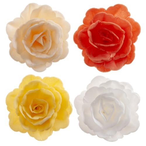 dekora | Herbstliche Waffelrosen | Dekorieren Von Kuchen, Torten Und Anderen Rezepten | Natürliche Zutaten | Assortierte Farben | Ø 7Cm dekora | Herbstliche Waffelrosen | Dekorieren Von Kuchen, Torten Und Anderen Rezepten | Natürliche Zutaten | Assortierte Farben | Ø 7Cm von dekora