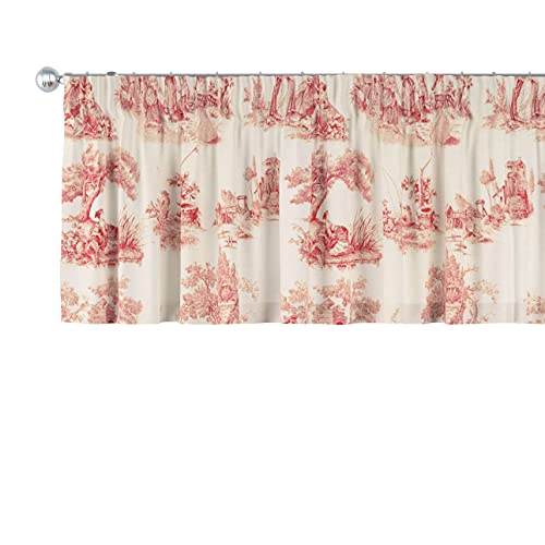 dekoria Kurzgardine mit Kräuselband Schal Gardine Dekoschal 130 x 40 cm Creme- rot dekoria Kurzgardine mit Kräuselband Schal Gardine Dekoschal 130 x 40 cm Creme- rot von dekoria