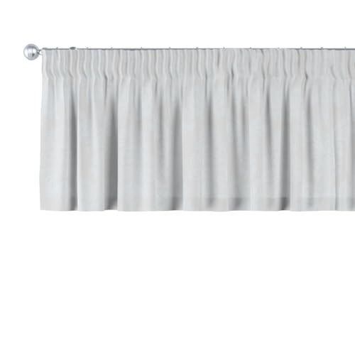 dekoria Kurzgardine mit Kräuselband Schal Gardine Dekoschal 130 x 40 cm hellgrau von dekoria