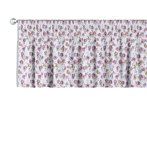 dekoria Kurzgardine mit Kräuselband Schal Gardine Dekoschal 130 x 40 cm weiß-rosa dekoria Kurzgardine mit Kräuselband Schal Gardine Dekoschal 130 x 40 cm weiß-rosa von dekoria
