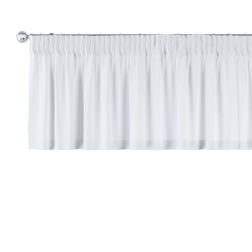 dekoria Kurzgardine mit Kräuselband Schal Gardine Dekoschal 390 x 40 cm weiß von dekoria
