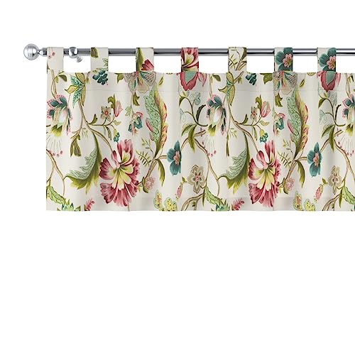 dekoria Kurzgardine mit Schlaufen Schal Gardine Dekoschal 130 x 40 cm Ecru von dekoria