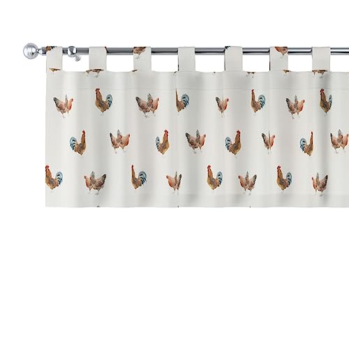 dekoria Kurzgardine mit Schlaufen Schal Gardine Dekoschal 130 x 40 cm braun-Creme dekoria Kurzgardine mit Schlaufen Schal Gardine Dekoschal 130 x 40 cm braun-Creme von dekoria