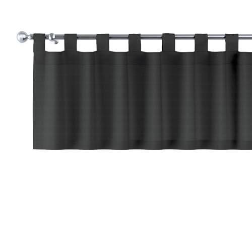 dekoria Kurzgardine mit Schlaufen Schal Gardine Dekoschal 260 x 40 cm schwarz von dekoria