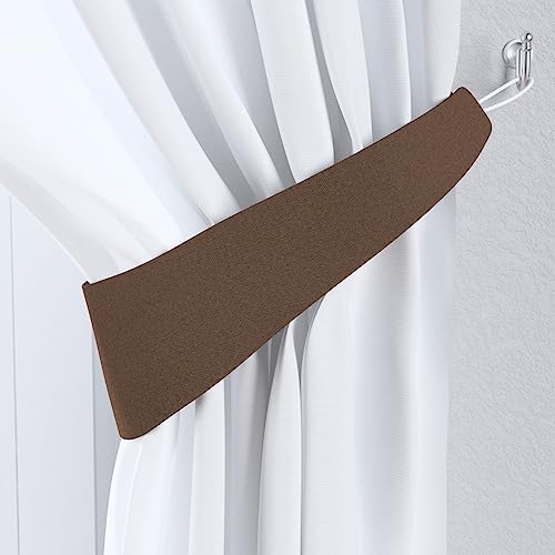 dekoria Raffhalter Victoria Schal Gardine Dekoschal 12 x 70 cm braun von dekoria