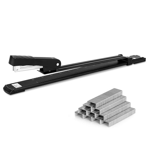 Deli Langarmhefter, langer tacker für Broschüren und Buchbindung, 25 Blatt, Schwarz Deli Langarmhefter, langer tacker für Broschüren und Buchbindung, 25 Blatt, Schwarz von deli