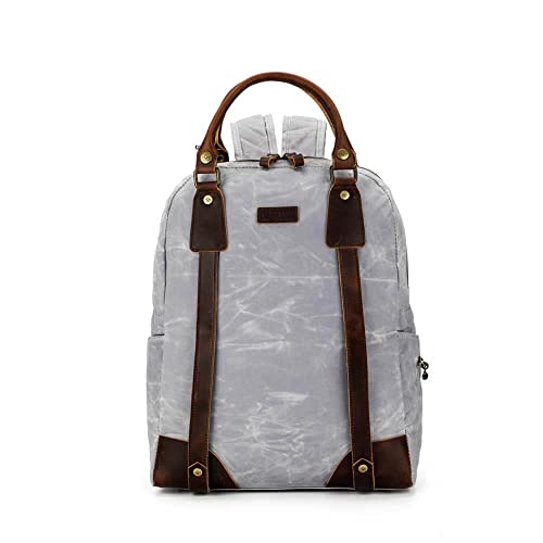 Della Q 22230 Canvas Backpack, Grey, Einheitsgröße von della Q
