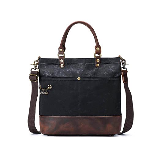 Della Q 22243 Canvas Tote, Black, Einheitsgröße Della Q 22243 Canvas Tote, Black, Einheitsgröße von Della Q