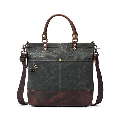 Della Q 22244 Canvas Tote, Olive, Einheitsgröße Della Q 22244 Canvas Tote, Olive, Einheitsgröße von Della Q