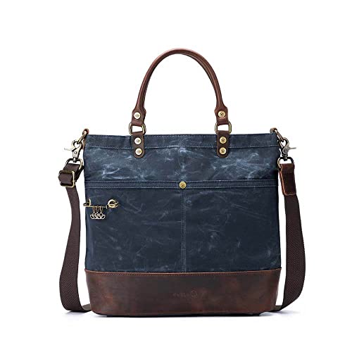 Della Q 22245 Canvas Tote, Blue, Einheitsgröße von della Q