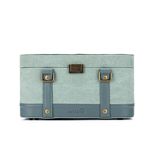 Della Q 22251 Train Case, Kunstleder, Green, Einheitsgröße Della Q 22251 Train Case, Kunstleder, Green, Einheitsgröße von Della Q