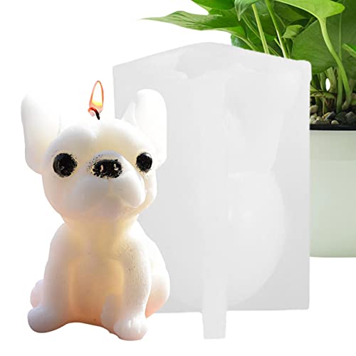 3D Hund Silikonseifenformen,Epoxidharzform - Cute Dog Puppy Gips Zementharz Handgemachte Seifenformen Kerze Zubehör für Wohnkultur Delr von delr