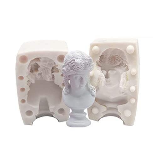 3D Kerzenbüste Silikonform - Römische Mythologie Seifenformen Silikonkörper Form - Silikonharz Gießform, hausgemachte Seifenformen für Putz Delr von delr