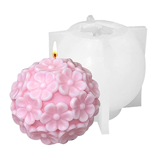 4 Silikonform für Chrysanthemenblumen | 3D-Formen für Epoxidharz, Silikonformen für Sojawachs, Seife, Kerzenherstellung, selbstgemachte Ornamente Delr von delr