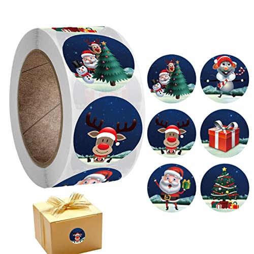 500 Stück Weihnachten Aufkleber Rolle | 2,5 cm Weihnachtskarten Aufkleber für Kinder - Niedliche Weihnachtsgeschenke für Kinder Kinder Jungen Mädchen Frauen Männer Studenten Kinder Delr 500 Stück Weihnachten Aufkleber Rolle | 2,5 cm Weihnachtskarten Aufkleber für Kinder - Niedliche Weihnachtsgeschenke für Kinder Kinder Jungen Mädchen Frauen Männer Studenten Kinder Delr von delr