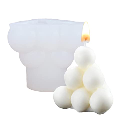 Bubble Silikonform | Pyramide Bubble Pyramide Kerzenform aus Silikon - Harzform für Seifenkugel aus Harz im nordischen Stil, DIY Seife, Aromatherapie Schokolade Delr von delr