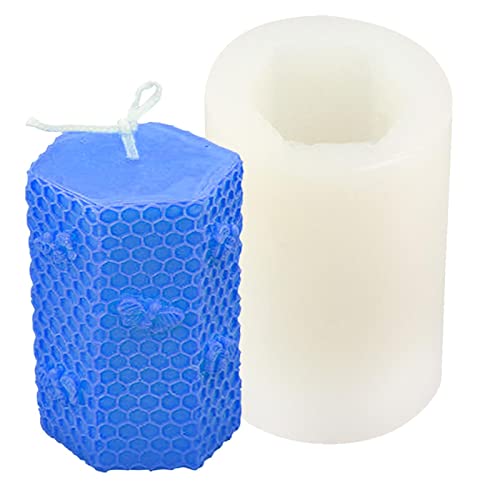 Kerzenformen – 3D-Wabenform – Silikonform für die Dekoration von Harz, Kunsthandwerk, Duftgips, Aromatherapie-Kerze, Seife, Schokolade, Dekoration Delr von delr