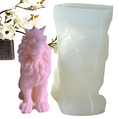 Löwe Silikonform - 3D Löwe Seifenform | DIY Tier Gips Ornament Kerze handgemachte Seife Form für Kerzen, Seifen, Tonhandwerk Delr von delr