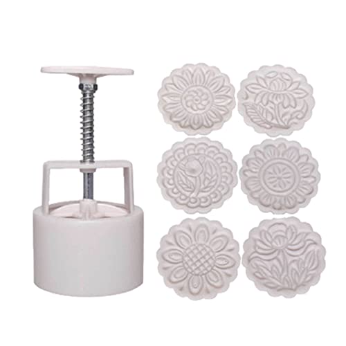 Mooncake Form - Festival DIY Hand Press Cookie Cutter Dessert,7 Stück Küchenhelfer Set Backwerkzeuge Runde Blumenmuster Backwerkzeug Moon Cake Maker Delr Mooncake Form - Festival DIY Hand Press Cookie Cutter Dessert,7 Stück Küchenhelfer Set Backwerkzeuge Runde Blumenmuster Backwerkzeug Moon Cake Maker Delr von delr