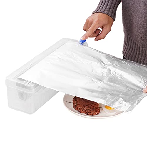 Saran-Verpackung, nachfüllbare Klebefolie | Wiederverwendbarer Spender mit Schieber, professionelle Klebefolie ohne BPA, Papier Delr von delr