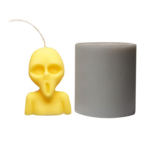 Silikonform Totenkopf Halloween - Silikonform für Skelettkopf, Halloween-Formen zum Basteln von Kerzen aus Epoxidharz Delr Silikonform Totenkopf Halloween - Silikonform für Skelettkopf, Halloween-Formen zum Basteln von Kerzen aus Epoxidharz Delr von delr