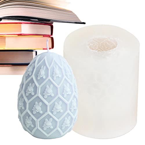 Silikonform für Eier | Handgemachte 3D Seifenformen | Epoxidharz Gießformen mit Wabenmuster für DIY Kerzen, Wachs, Seifen, Ton, Gelee, Pudding, Delr Silikonform für Eier | Handgemachte 3D Seifenformen | Epoxidharz Gießformen mit Wabenmuster für DIY Kerzen, Wachs, Seifen, Ton, Gelee, Pudding, Delr von delr