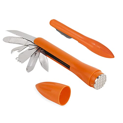 Sparschäler | Fischhautschaber für den Heimgebrauch, multifunktionales 9-in-1-Küchengerät, Flaschenöffner, Fleischhammer, Reibe, Obstschneider Delr von delr