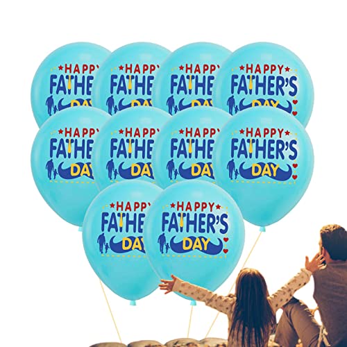 Vatertagsdekorationen | 10 dekorative Luftballons zum Vatertag, der beste Folienballon mit Buchstaben Papa auf der Welt für Papa, Partyzubehör Delr von delr