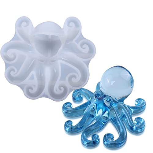 delr 2 Tierformen aus Silikonharz, Form für Dekorationen aus rutschigem Oktopus, Form aus Kunstharz, Tierharz aus Epoxidharz, weich, dick, farbecht, waschbar, wiederverwendbar für Ton, Seife delr 2 Tierformen aus Silikonharz, Form für Dekorationen aus rutschigem Oktopus, Form aus Kunstharz, Tierharz aus Epoxidharz, weich, dick, farbecht, waschbar, wiederverwendbar für Ton, Seife von delr
