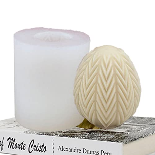 delr Eierkerze, Epoxidharz, strukturiertes Ei, , für Kerzenständer, Epoxidformen, Kerzenherstellung, Tischdekoration für Zuhause von delr