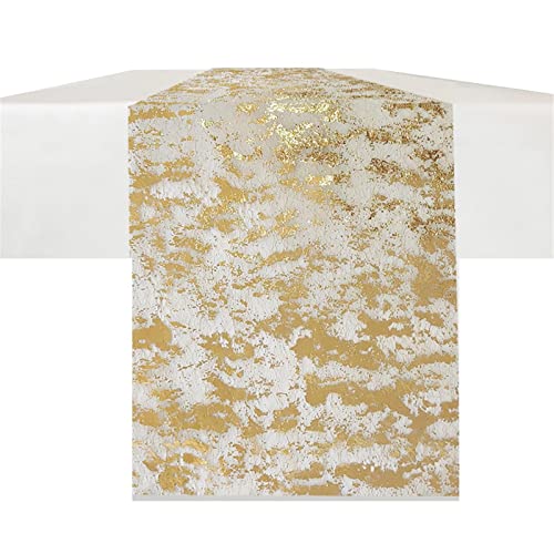 delr Goldener Tischläufer – Tischläufer aus dünnem Netz, Gold Metallic, Tischläufer aus goldenem Netz, 11 Zoll x 10 Füße, Tischdekoration aus Gold delr Goldener Tischläufer – Tischläufer aus dünnem Netz, Gold Metallic, Tischläufer aus goldenem Netz, 11 Zoll x 10 Füße, Tischdekoration aus Gold von delr