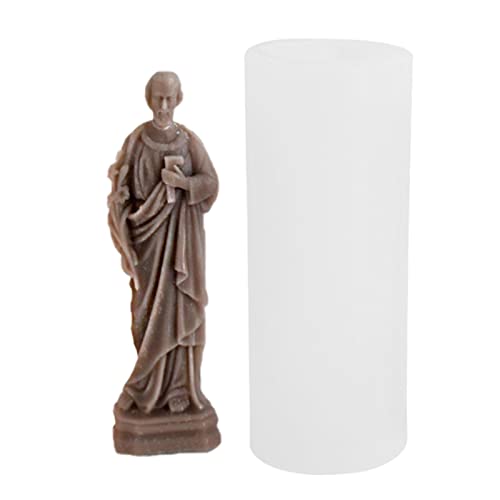 delr Jesus Silikonform, Jesus Osterform aus Organischem Silikon, 3D Soap Mold God Savior Western God Modeling für Paraffinwachs, Wachs, Bienenwachskerzen, Seife, Schokolade delr Jesus Silikonform, Jesus Osterform aus Organischem Silikon, 3D Soap Mold God Savior Western God Modeling für Paraffinwachs, Wachs, Bienenwachskerzen, Seife, Schokolade von delr