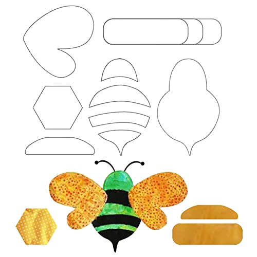 delr Nähen | Niedliches -Lineal mit Bienenmuster, Lovely Quilting Supplies Zubehör Nähen Geschenk für Mädchen delr Nähen | Niedliches -Lineal mit Bienenmuster, Lovely Quilting Supplies Zubehör Nähen Geschenk für Mädchen von delr