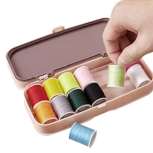 delr Nähwerkzeug-Set | Zweistufiges Design Nähprojekte Kit | Craft Organizer Nähset mit Garn zum Nähen mit Maschine von delr