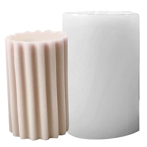 delr Silikonform für Kerzen, Epoxidharz, geometrisch, 3D, Sojawachsformen, reißfest, für Kerzenherstellung, Seifenherstellung, Dekoration von delr