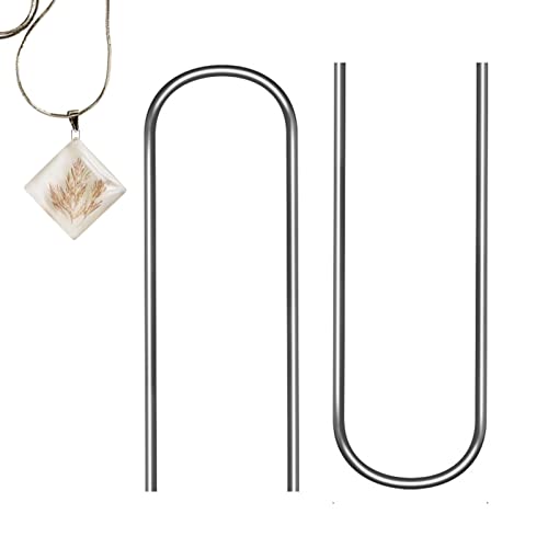 delr U-Form Sprungringe | Ornament für Sprungringe aus Nichromdraht in U-Form 100 Stück, U-förmige Kleiderhaken für die Herstellung von Weihnachtsschmuck delr U-Form Sprungringe | Ornament für Sprungringe aus Nichromdraht in U-Form 100 Stück, U-förmige Kleiderhaken für die Herstellung von Weihnachtsschmuck von delr