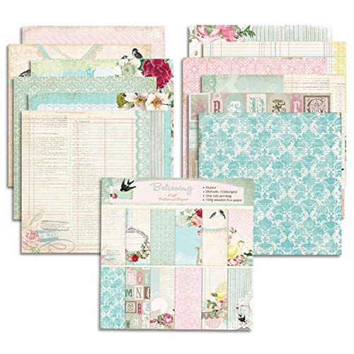 delr Zoll DIY Scrapbooking Papier Konto Hintergrundpapier Designpapier Pappe Dekoratives Papier Dekoratives Papier für Albumdekorationen Lieferungen von delr