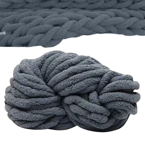 Chenille-Garn für Decke, 2,5 cm dicke Wolle, Garn zum Häkeln und Stricken, Decken, Schals, Mützen, 18 m Länge, weiche Strickwolle, Grobstrick, 300 g Knäuel, maschinenwaschbar, Chenille-Garn für Decke, 2,5 cm dicke Wolle, Garn zum Häkeln und Stricken, Decken, Schals, Mützen, 18 m Länge, weiche Strickwolle, Grobstrick, 300 g Knäuel, maschinenwaschbar, von demaxiyad