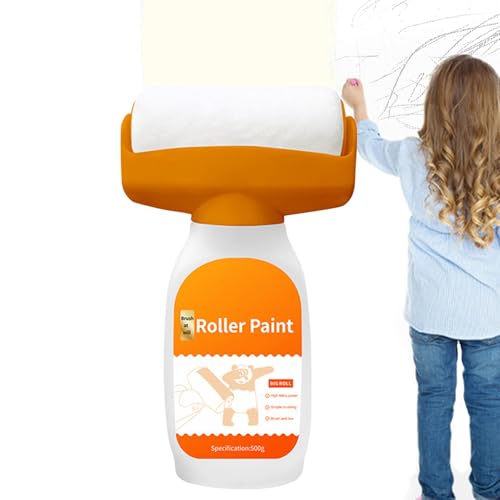 Demaxiyad Wandreparierwerkzeug, Rollenbürste für Wände, Integriertes 2-in-1-System, Wasserbasierter Anstrich mit geringem Geruch, zur Reparatur von Wandflächen, Große Rollenbürste für effizienten Anst Demaxiyad Wandreparierwerkzeug, Rollenbürste für Wände, Integriertes 2-in-1-System, Wasserbasierter Anstrich mit geringem Geruch, zur Reparatur von Wandflächen, Große Rollenbürste für effizienten Anst von demaxiyad