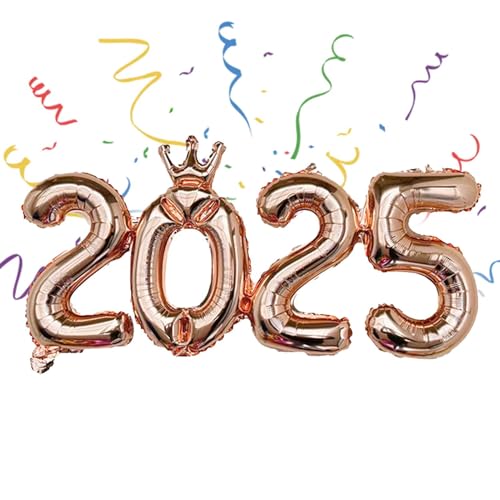 demaxiyad 2025 Folienballons – Neujahrsdekoration 2025, Zahlenballons, Dekorationen, Folienballon 2025, Ballon-Zahlen für Hochzeit, Urlaub, Partys, Treffen mit Freunden, Feiern demaxiyad 2025 Folienballons – Neujahrsdekoration 2025, Zahlenballons, Dekorationen, Folienballon 2025, Ballon-Zahlen für Hochzeit, Urlaub, Partys, Treffen mit Freunden, Feiern von demaxiyad