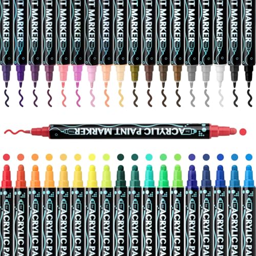demaxiyad Acrylmalstifte, 36 Farben, Acrylmal-Marker, 48 Stück, professionelles Zubehör für Handwerk, Kunst, Textil, Kalligraphie, Papier, Stein, Metall, , Stein, Holz, Keramik demaxiyad Acrylmalstifte, 36 Farben, Acrylmal-Marker, 48 Stück, professionelles Zubehör für Handwerk, Kunst, Textil, Kalligraphie, Papier, Stein, Metall, , Stein, Holz, Keramik von demaxiyad